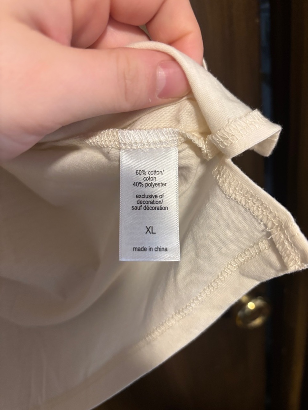 Maurices Cream Short Sleeve Tee with Embroidered Patch Detail - Picture 3 of 7